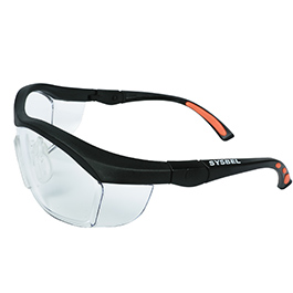 Eye clearance shield glasses