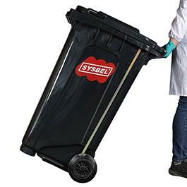 Black Polyethylene Mobile Cart